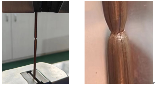 ?銅線1.0mm-3.5mm材料延伸率和抗拉強(qiáng)度試驗(yàn)機(jī)測(cè)試